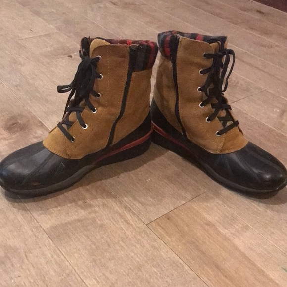 Cougar Totem boots plaid red brown - Picture 7 of 8